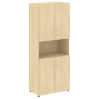 Шкаф высокий широкий (4 низких фасада ЛДСП) Yalta LT.ST-1.5 акация лорка